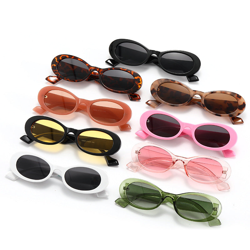 Colorful Oval Jelly Sunglasses