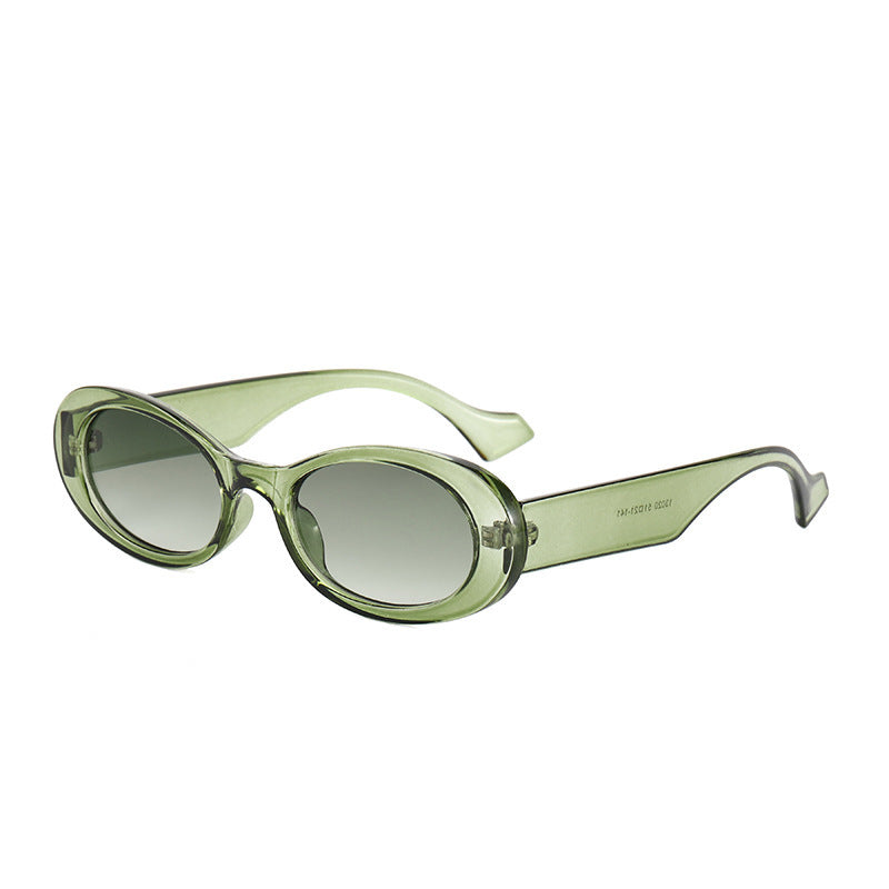 Colorful Oval Jelly Sunglasses