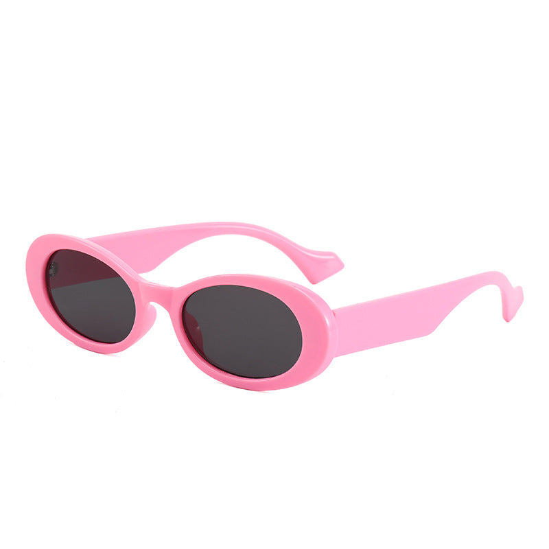 Colorful Oval Jelly Sunglasses