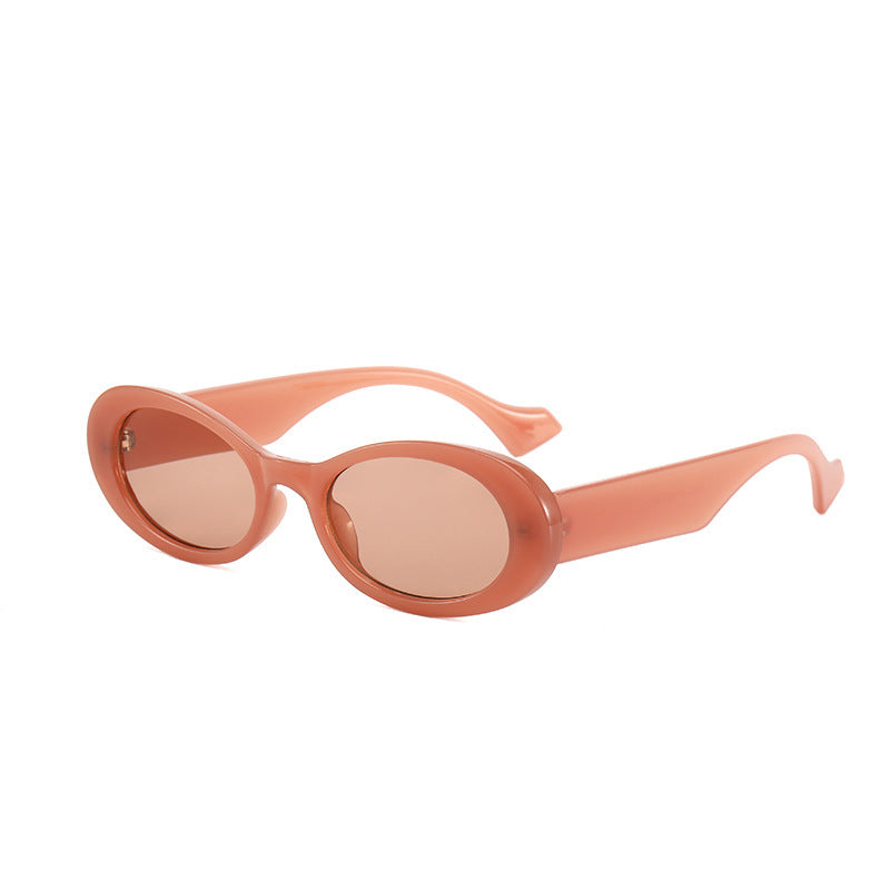 Colorful Oval Jelly Sunglasses