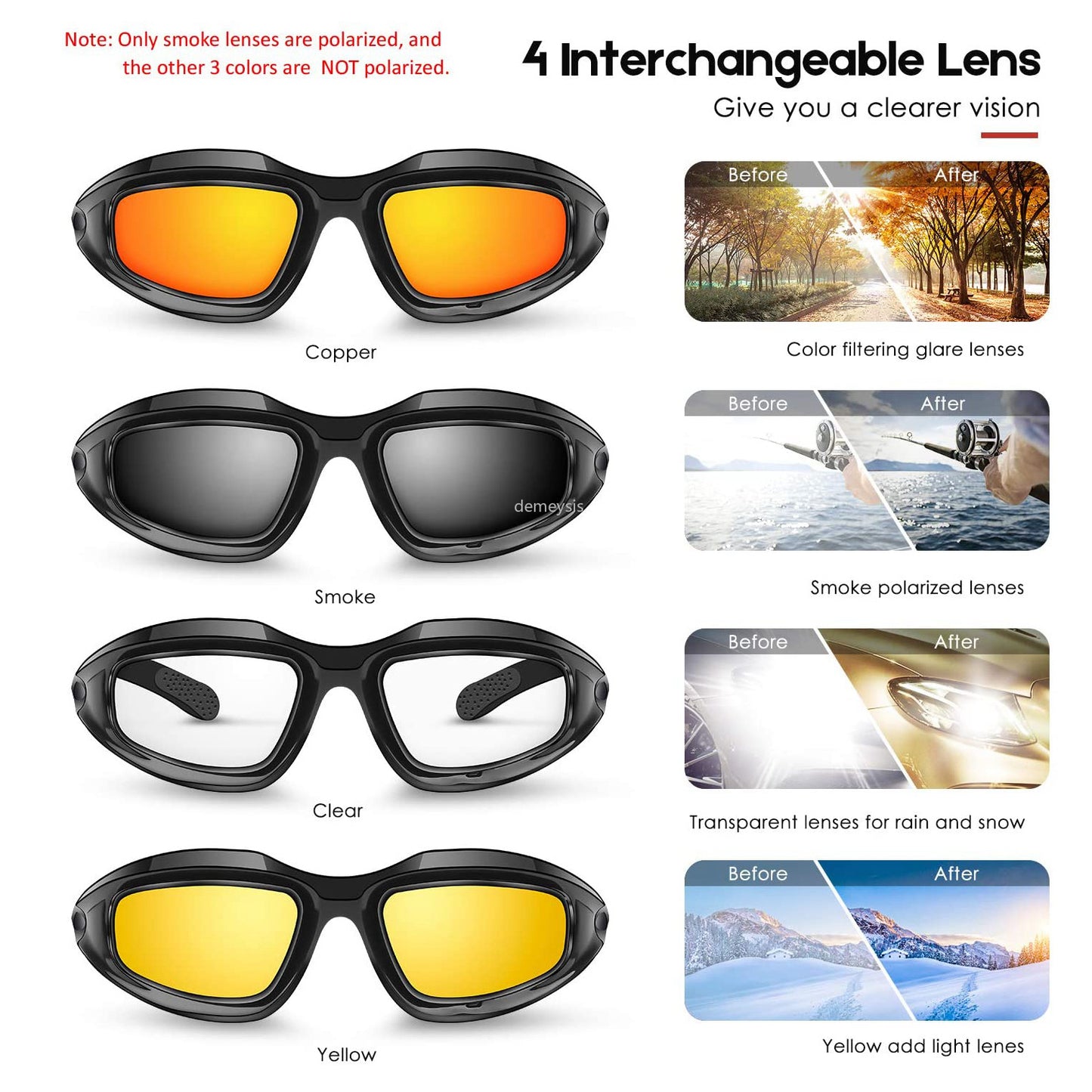 Motorcycle/Fishing Sunglasses