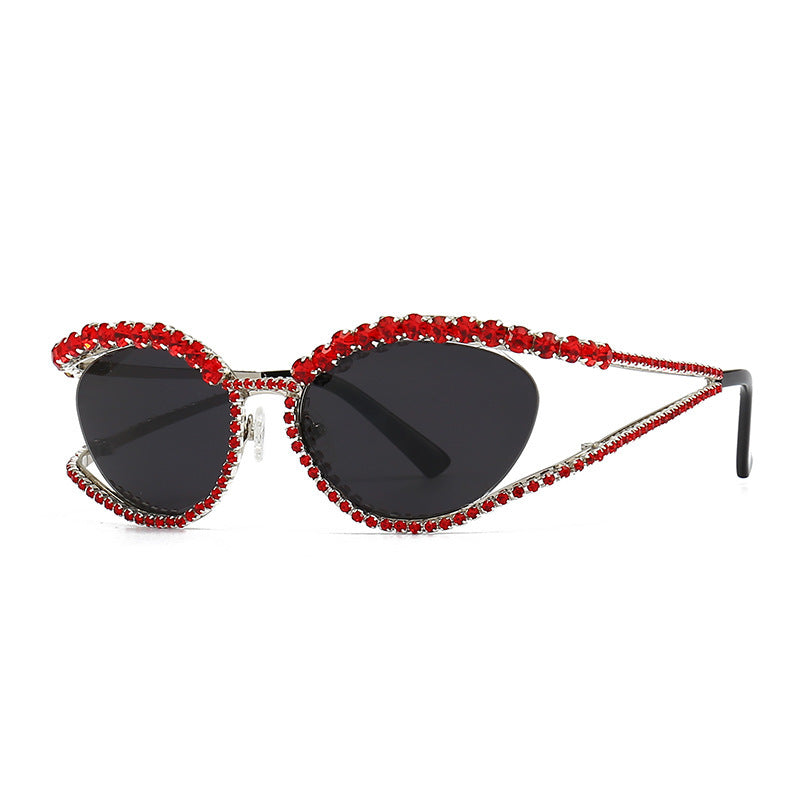 Cat Eye Diamond Studded Sunglasses